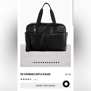 Beis limited edition black expandable duffle